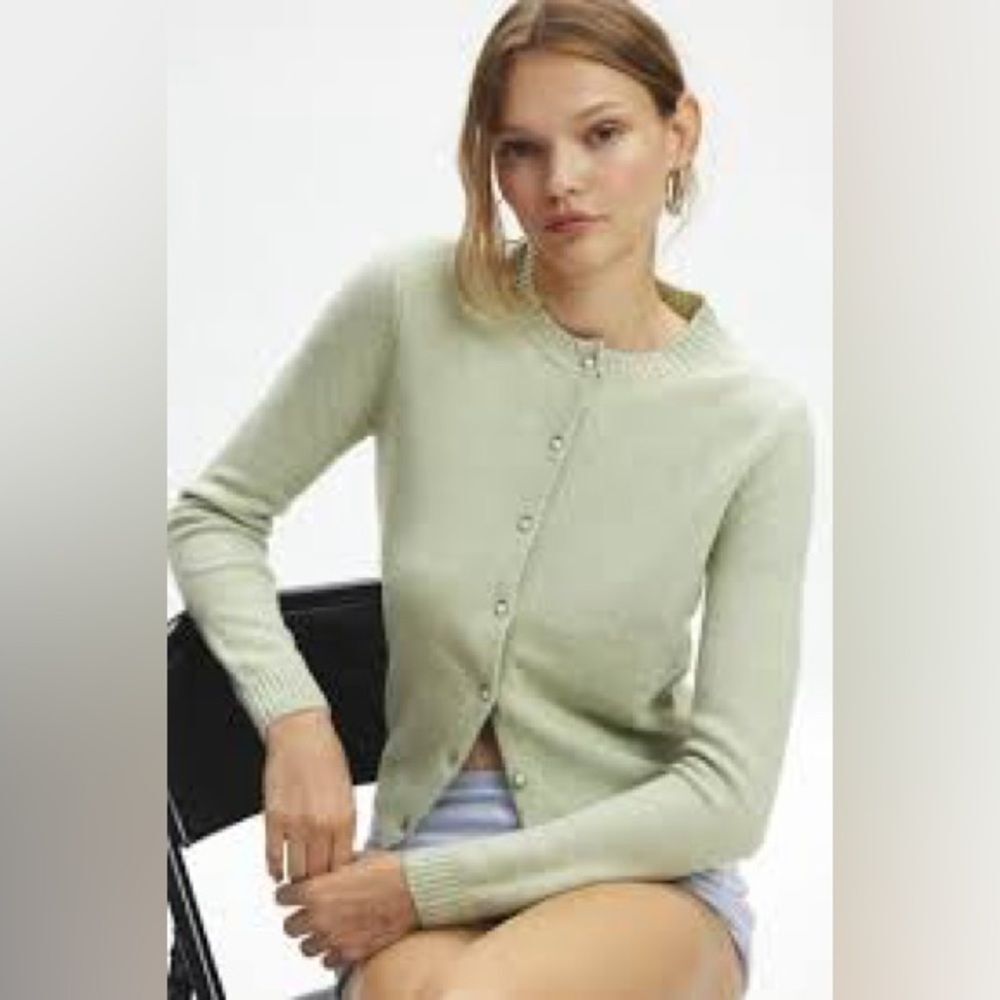 Kimchi Blue Rachel Pearl Embellished Button Cardigan